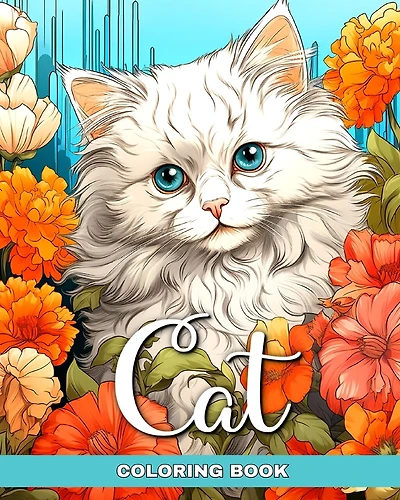 Cat Coloring Book: Cats Coloring Pages for Adults and Teens