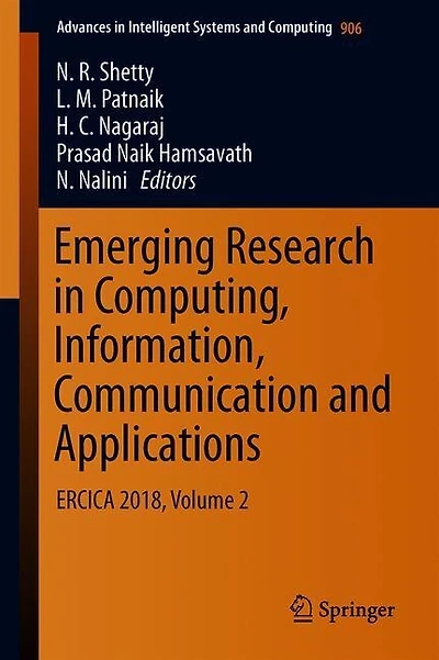 Emerging Research Computing, Information, Communication and Applications: ERCICA 2018, Volume 2