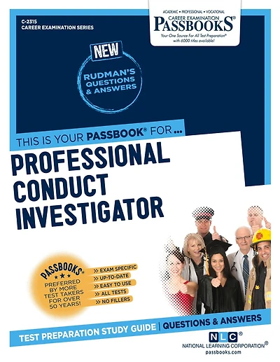 Professional Conduct Investigator (C-2315): Passbooks Study Guide