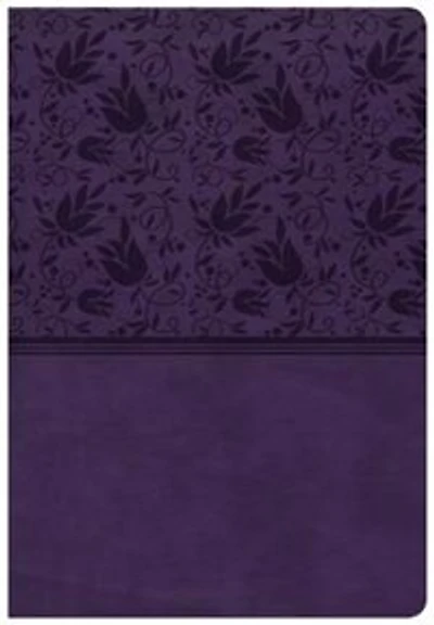 Csb Super Giant Print Reference Bible, Purple Leathertouch