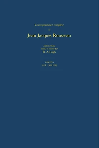 Correspondance complète de Rousseau (Complete Correspondence of Rousseau) 16: 1763, Lettres 2581-2786