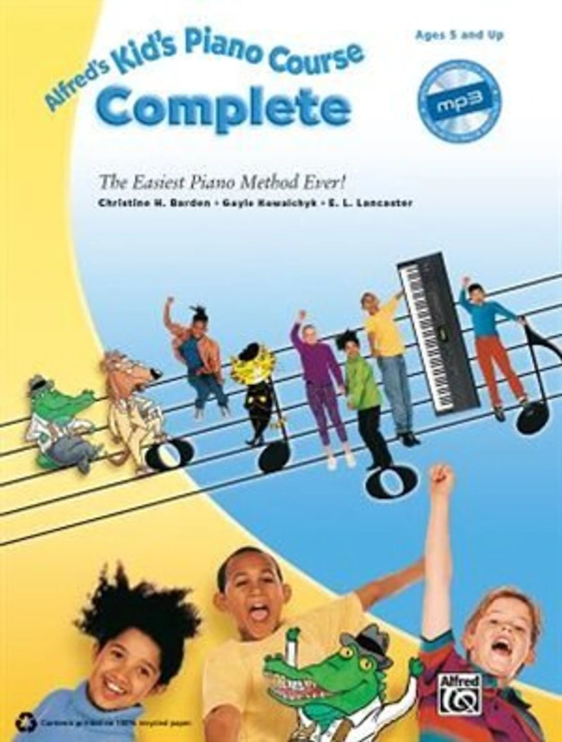 Alfred's Kid's Piano Course Complete: The Easiest Method Ever!, Book, Dvd And Online Video/audio