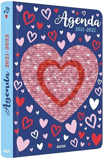 Agenda 2021-2022: sequins coeur