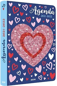 Agenda 2021-2022: sequins coeur