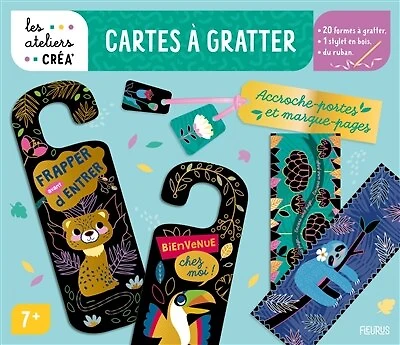 Accroche-portes et marque-pages: cartes à gratter