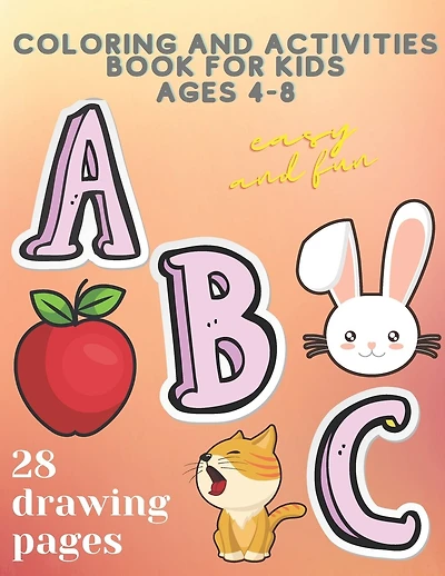 ABC: coloring and activities book for kids