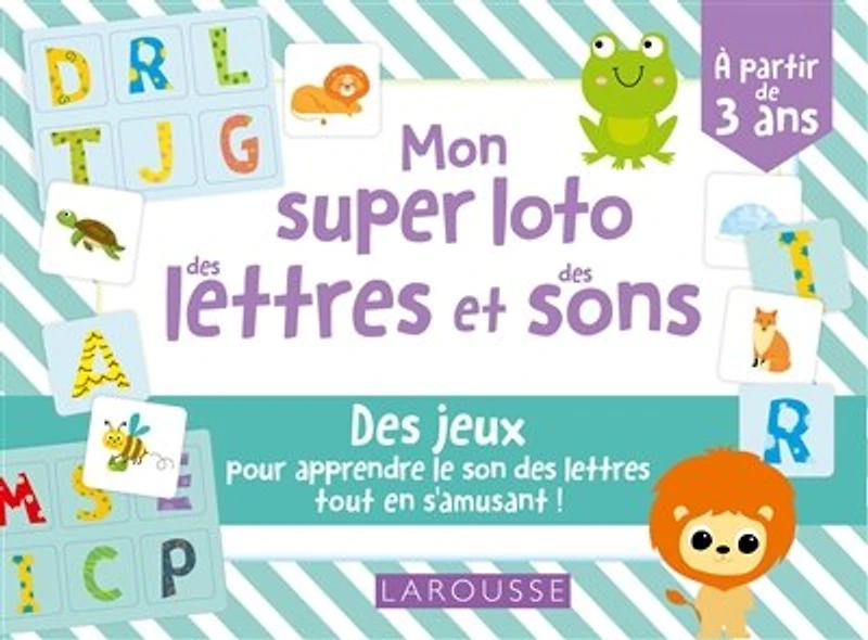 Mon super loto des lettres et des sons : des jeux pour apprendre le son des lettres tout en s'amusant !
