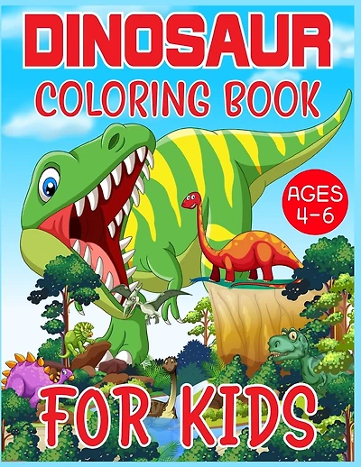 Dinosaur Coloring Book For Kids Ages