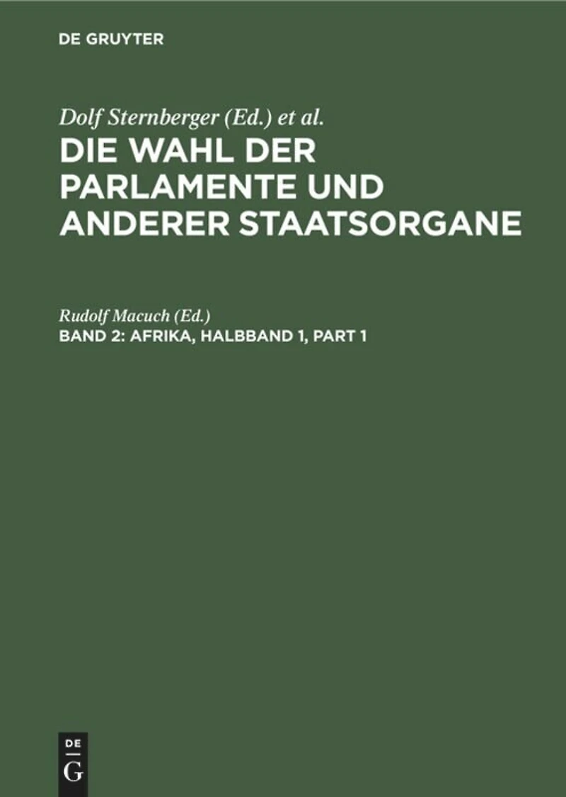 Afrika: Politische Organisation und Repräsentation in Afrika