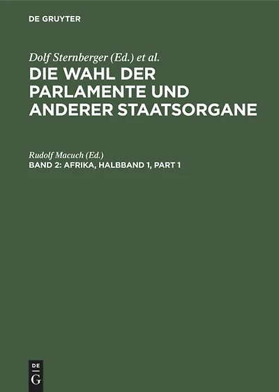 Afrika: Politische Organisation und Repräsentation in Afrika