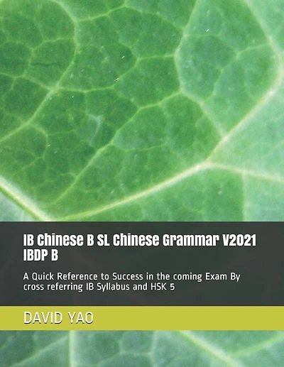 IB Chinese B SL Chinese Grammar V2021 IBDP B 中文语法: A Quick Reference to Success in the coming Exam By cross referring IB Syllabus and HSK 5