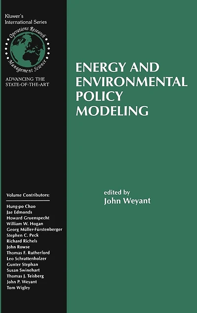 Energy and Environmental Policy Modeling