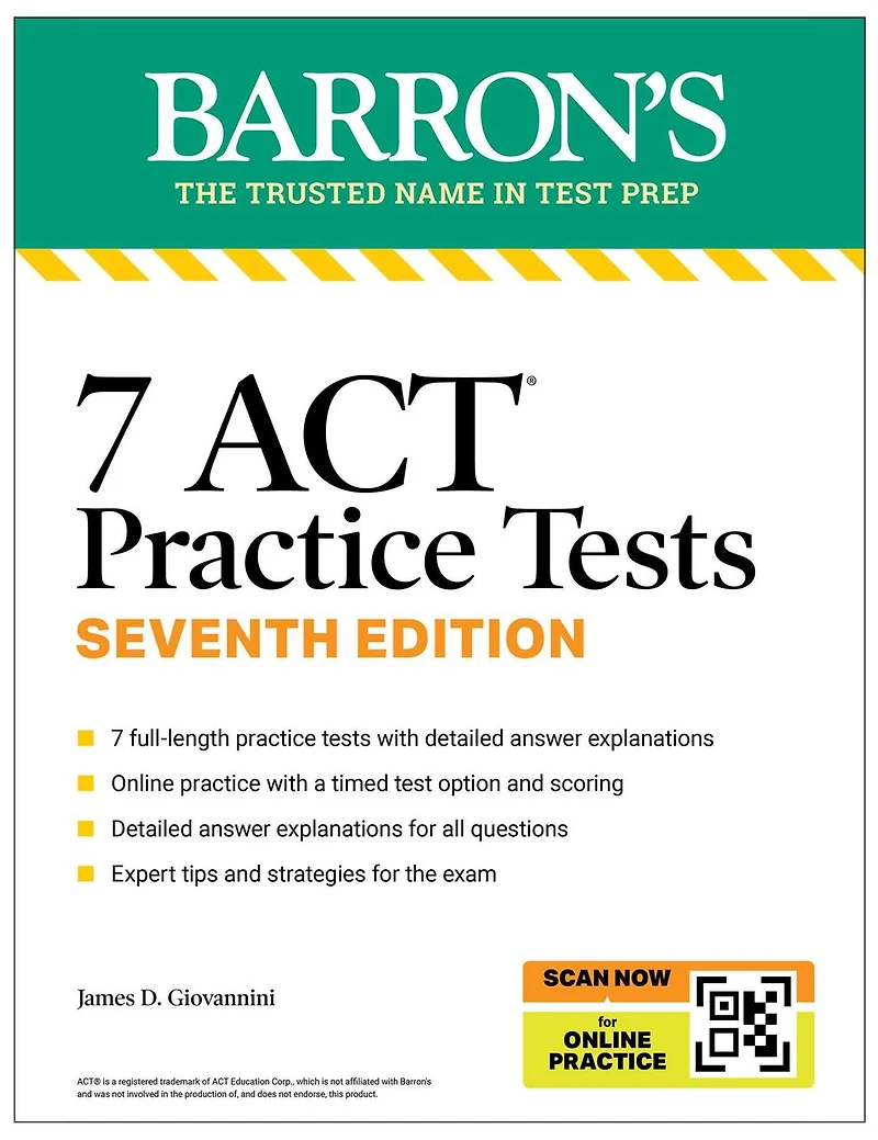 7 ACT Practice Tests, Seventh Edition + Online (2026)
