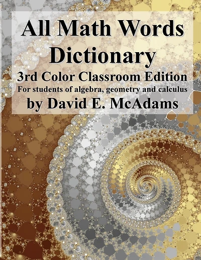 All Math Words Dictionary: For students of algebra
