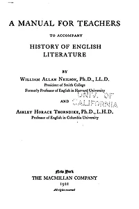 A History of English Literature