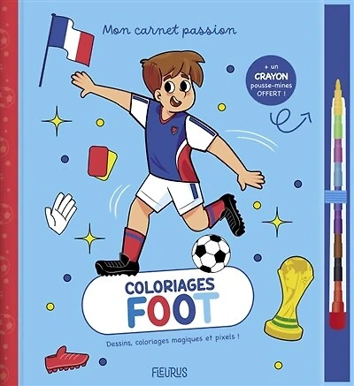 Coloriages foot: dessins, coloriages magiques et pixels !