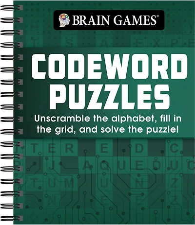 Brain Games - Codeword Puzzle: Unscramble the Alphabet, Fill in the Grid, and Solve the Puzzle!