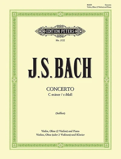 Concerto for Violin and Oboe (Edition for Violin, Oboe [2nd Violin] and Piano): In C minor BWV 1060R for Violin, Oboe, Strings and Continuo