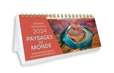 Paysages du monde 2024: organisez votre semaine de janvier à décembre 2024