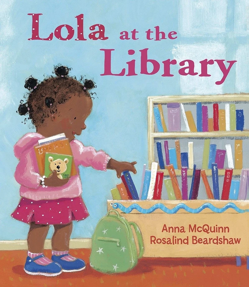 Lola at the Library with Mommy