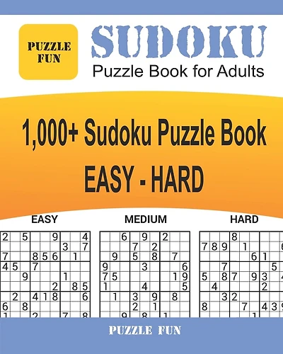 Sudoku Puzzle Book for Adults: 1,000+ Sudoku Puzzle Book, EASY to HARD