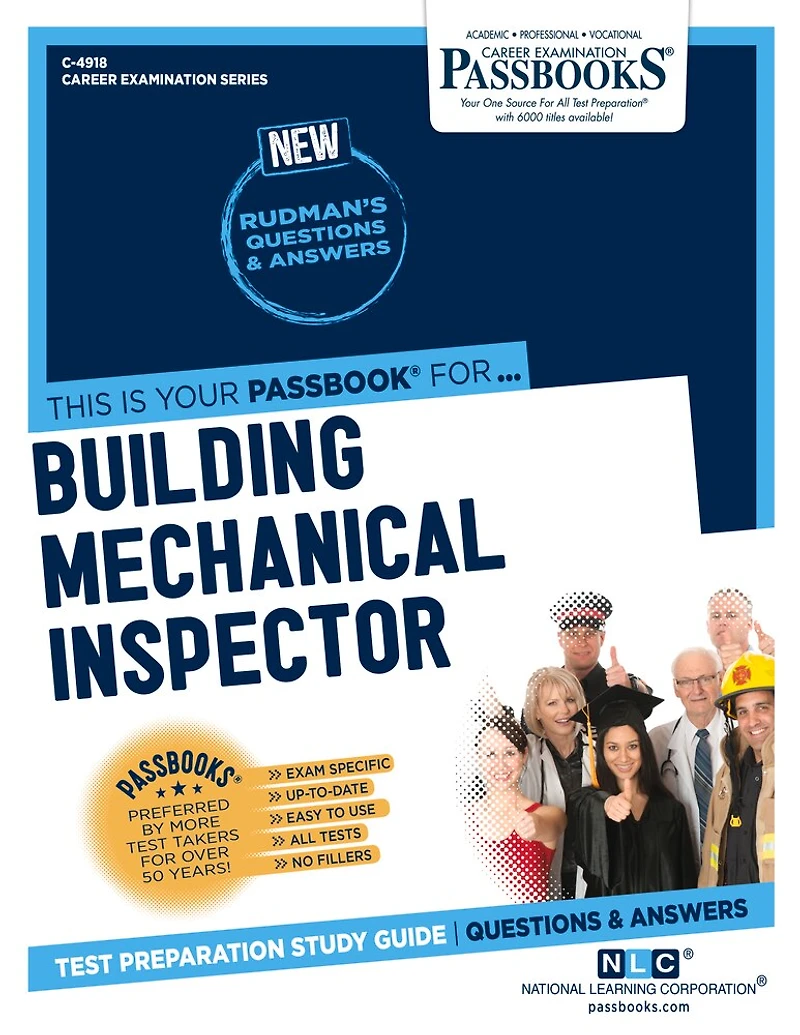 Building Mechanical Inspector (C-4918): Passbooks Study Guide