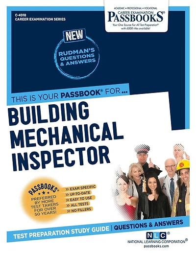 Building Mechanical Inspector (C-4918): Passbooks Study Guide