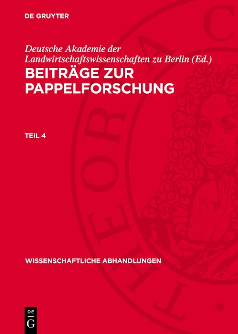 Beiträge zur Pappelforschung. Teil
