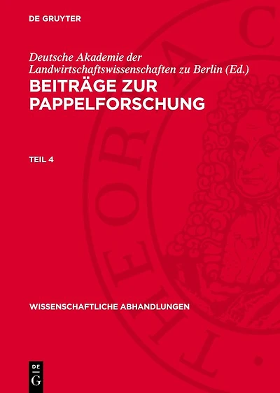 Beiträge zur Pappelforschung. Teil