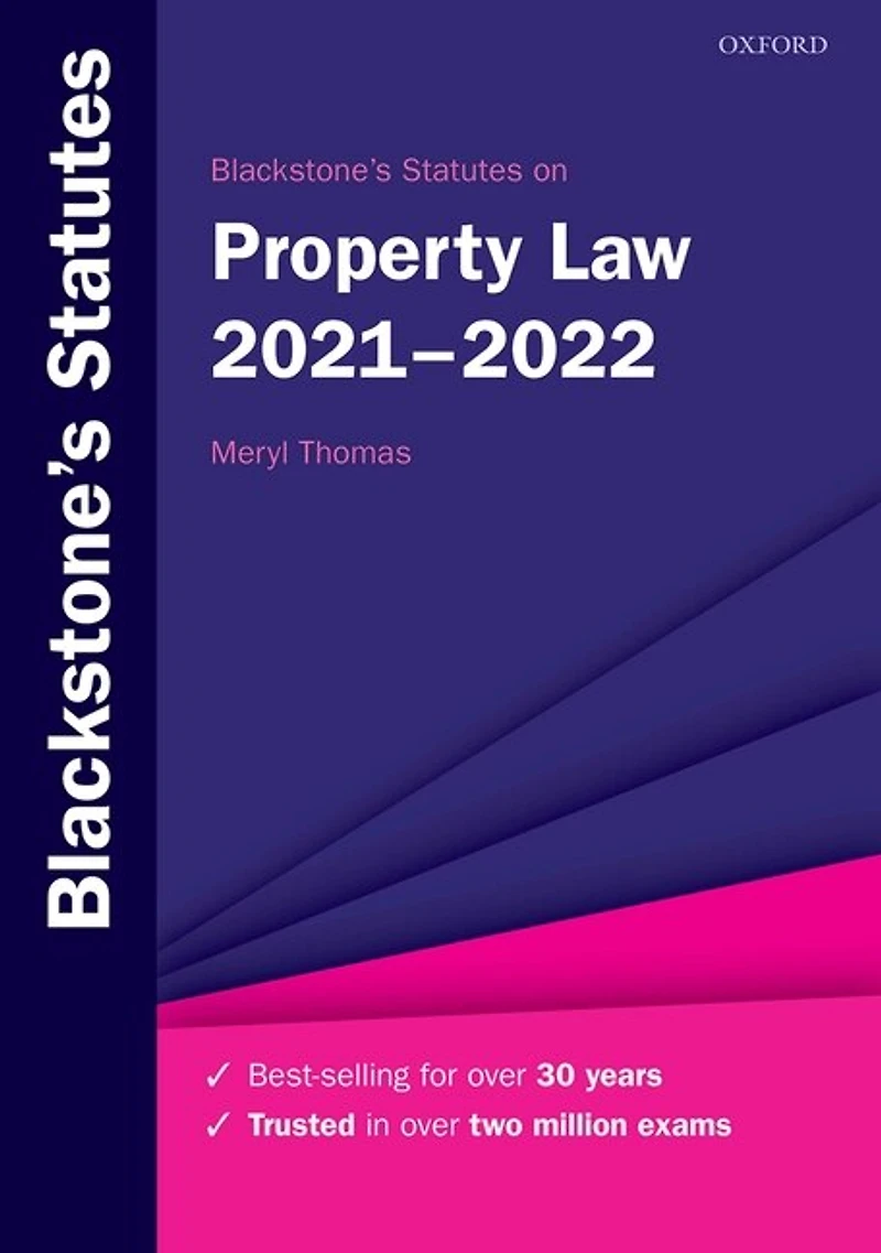 Blackstone's Statutes On Property Law 2021-2022