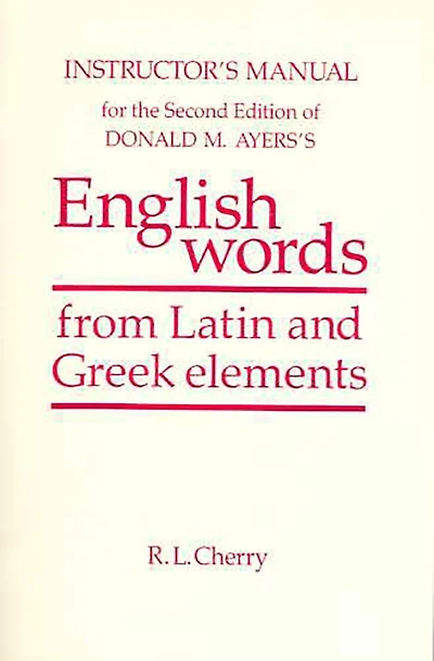English Words Instructor's Manual