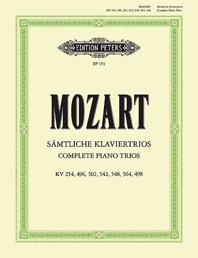 Complete Piano Trios: Sheet
