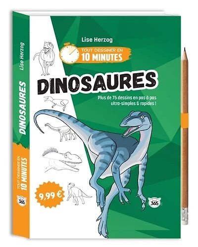 Dinosaures: plus de 75 dessins en pas à pas ultra-simples & rapides !