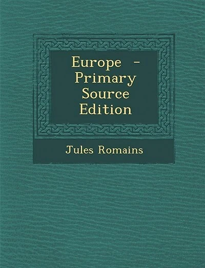 Europe  - Primary Source Edition
