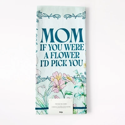 Mom Garden Floral Tea Towel