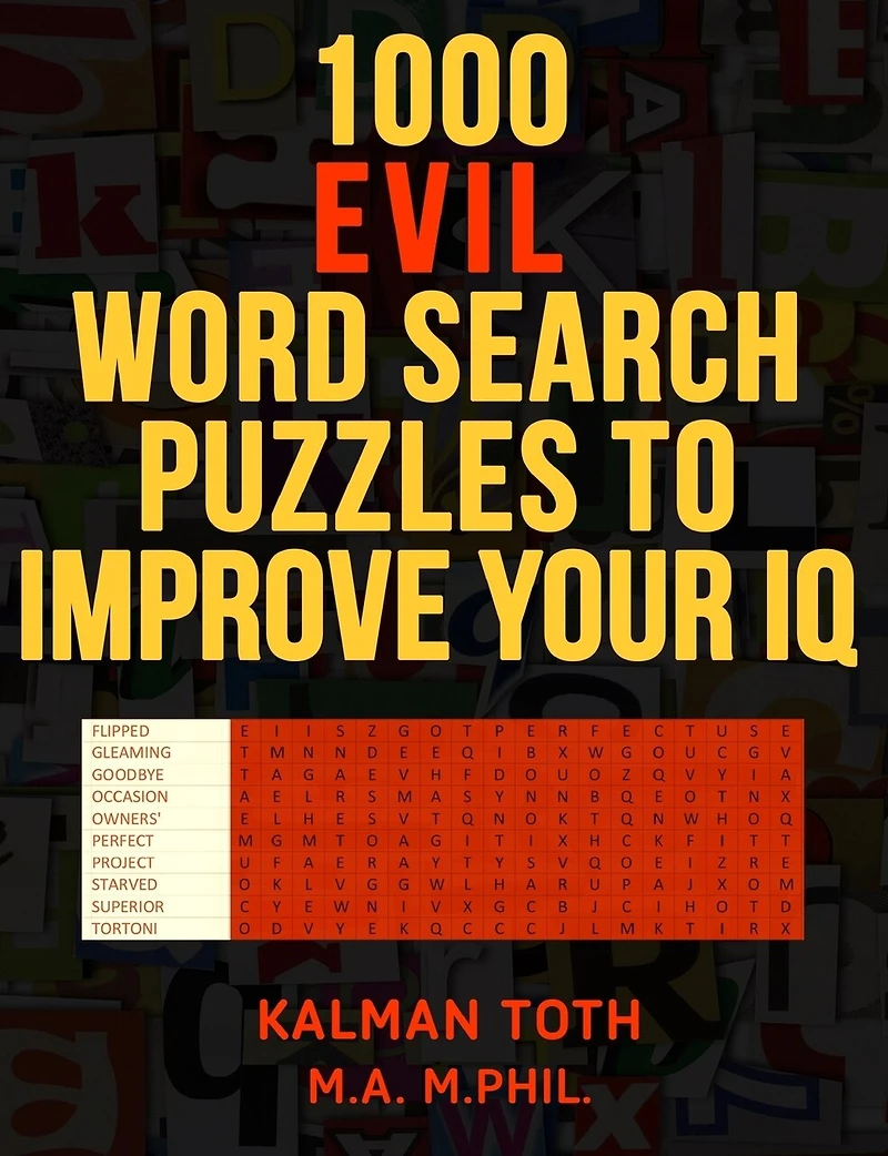1000 Evil Word Search Puzzles To Improve Your Iq