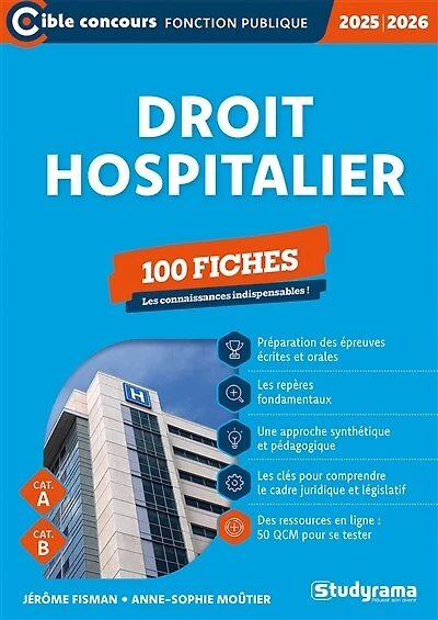 Droit hospitalier - 100 fiches - Catégories A et B – Concours 2025-2026