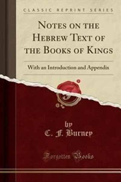 Notes on the Hebrew Text of the Books of Kings: With an Introduction and Appendix (Classic Reprint)