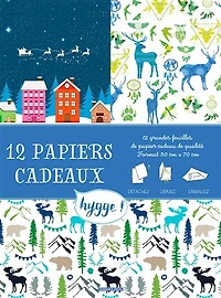 12 papiers cadeaux hygge !: détachez, dépliez, emballez