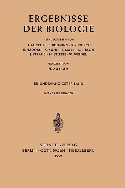 Ergebnisse der Biologie