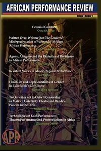 African Performance Review, Vol 1 No 1 2007