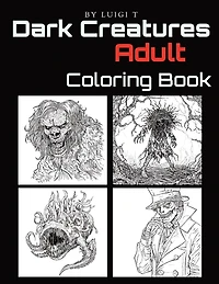 Dark Creatures Adult Coloring Book