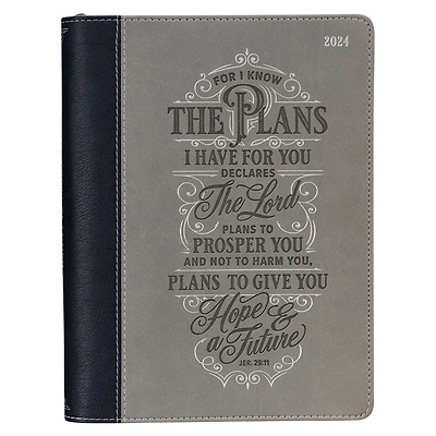 2024 Executive Planner Gray/Black I Know the Plans Jer. 29:11