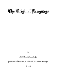 The Original Language
