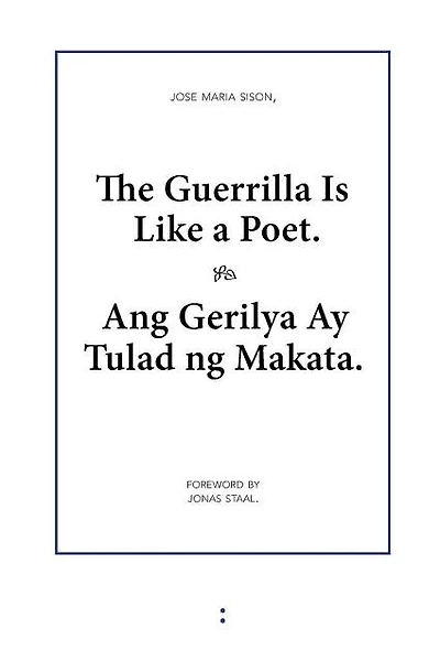 The Guerrilla Is Like a Poet