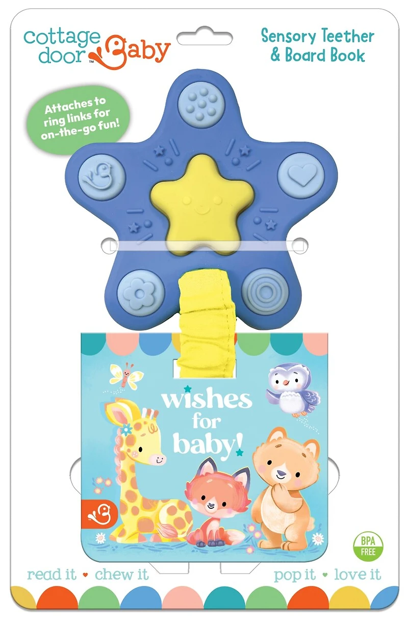 Wishes for Baby! Star Teether with Board Book