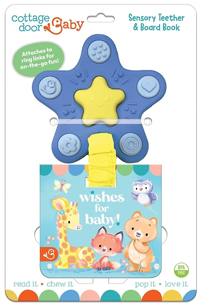 Wishes for Baby! Star Teether with Board Book