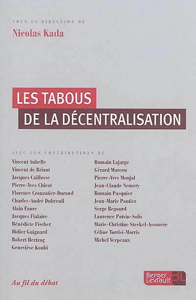 Les tabous de la décentralisation