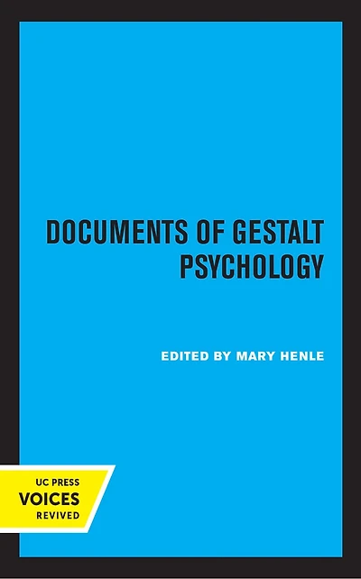 Documents Of Gestalt Psychology