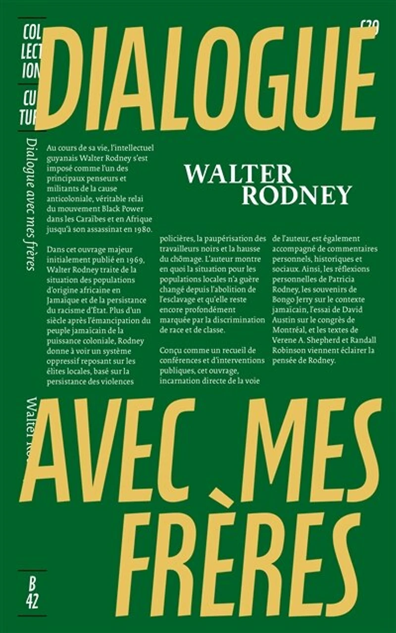 Dialogue avec mes frères: conscience noire et histoire africaine